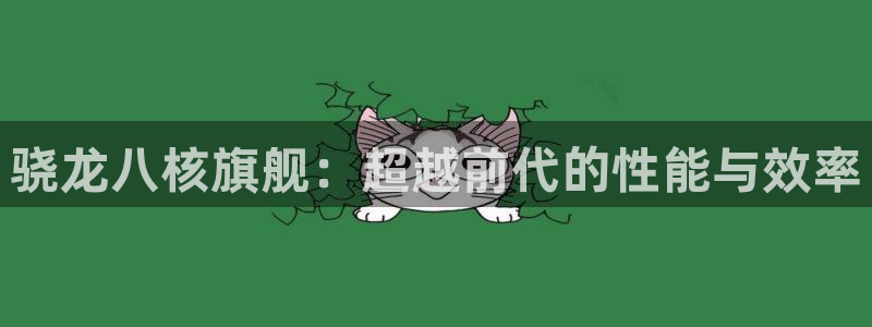 sbobet利记那个爆率高：骁龙八核旗舰：超越前代的性能与效率
